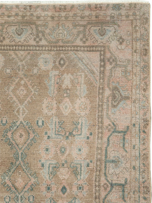 Vintage Persian Malayer Throw Rug, No.27890 - Gss