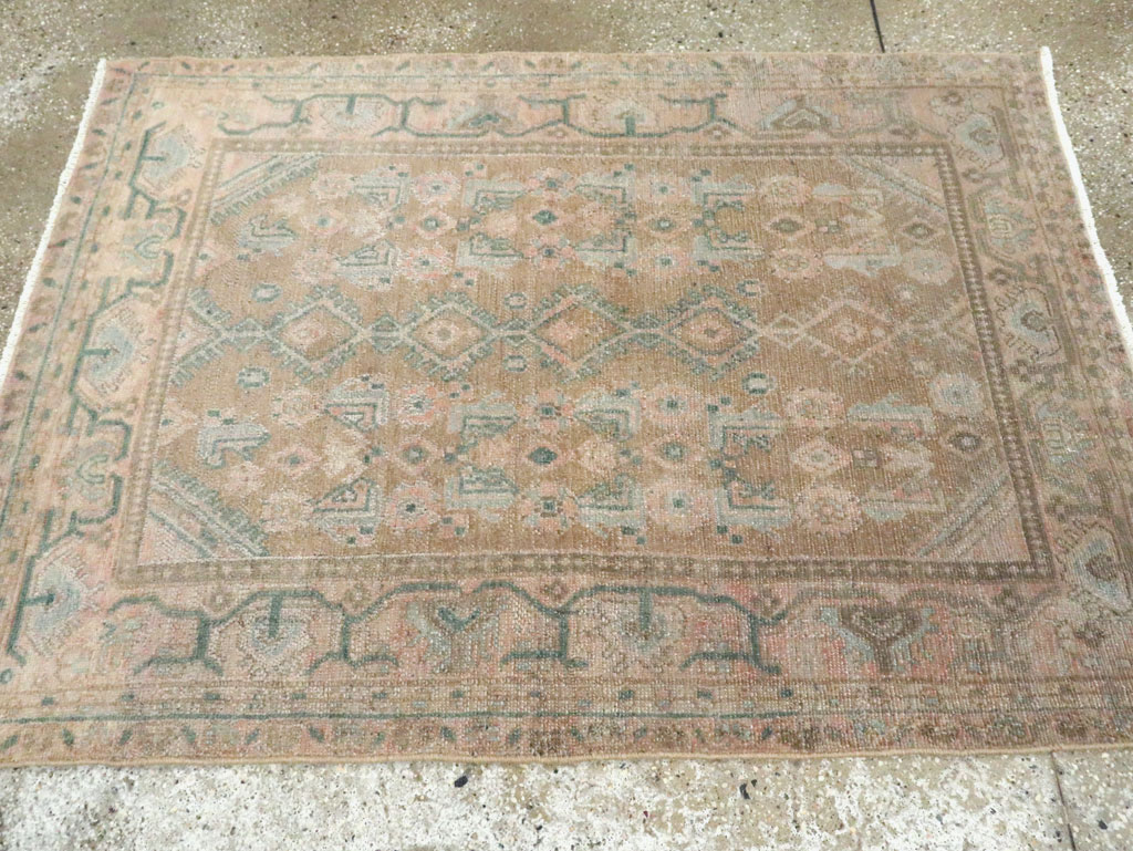 Vintage Persian Malayer Throw Rug, No.27890 - Gss