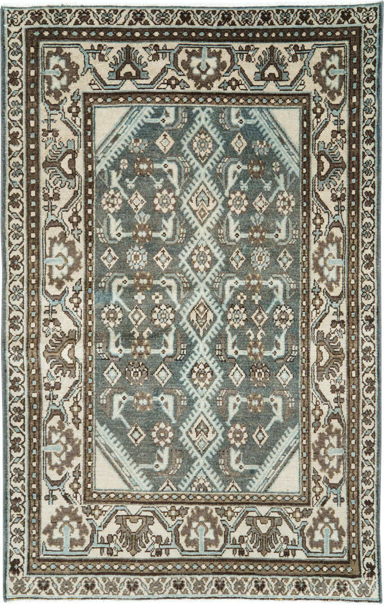 Vintage Persian Malayer Throw Rug (Pair: 1 of 2), No.27892 - Gss