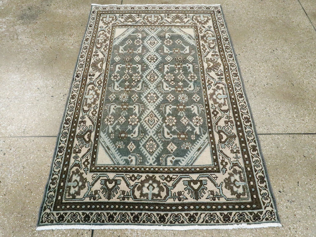Vintage Persian Malayer Throw Rug (Pair: 1 of 2), No.27892 - Gss