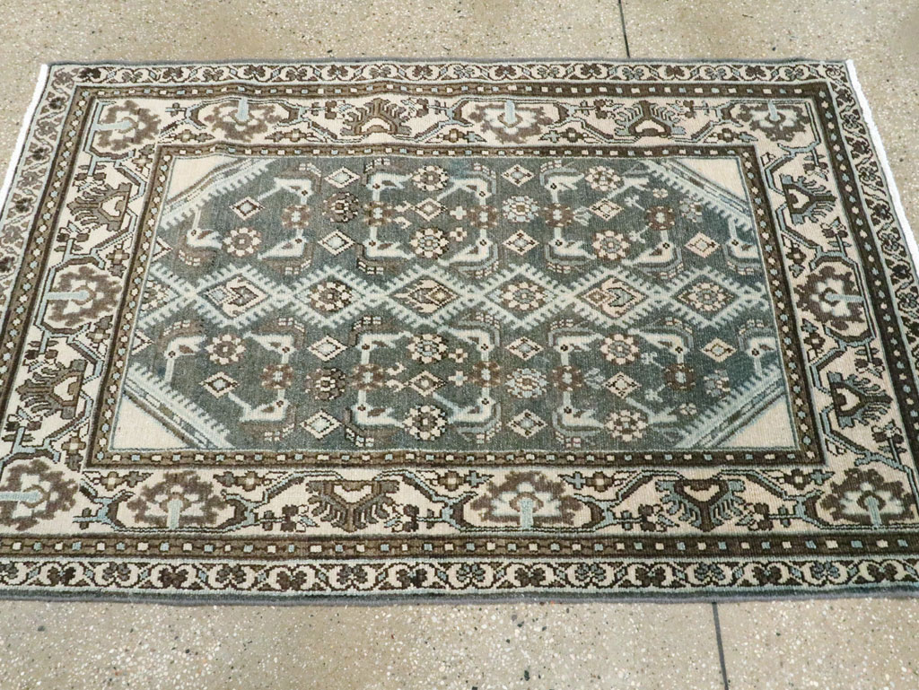 Vintage Persian Malayer Throw Rug (Pair: 1 of 2), No.27892 - Gss