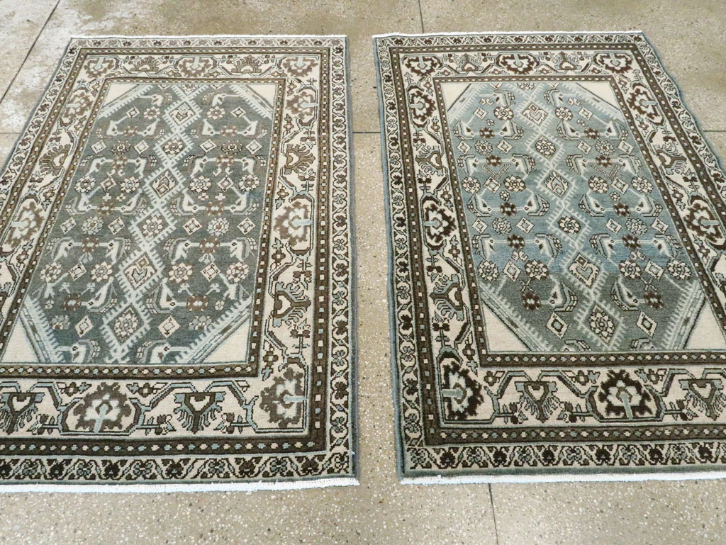 Vintage Persian Malayer Throw Rug (Pair: 1 of 2), No.27892 - Gss