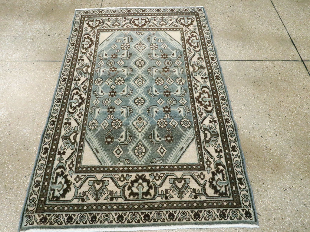 Vintage Persian Malayer Throw Rug (Pair: 2 of 2), No.27894 - Gss
