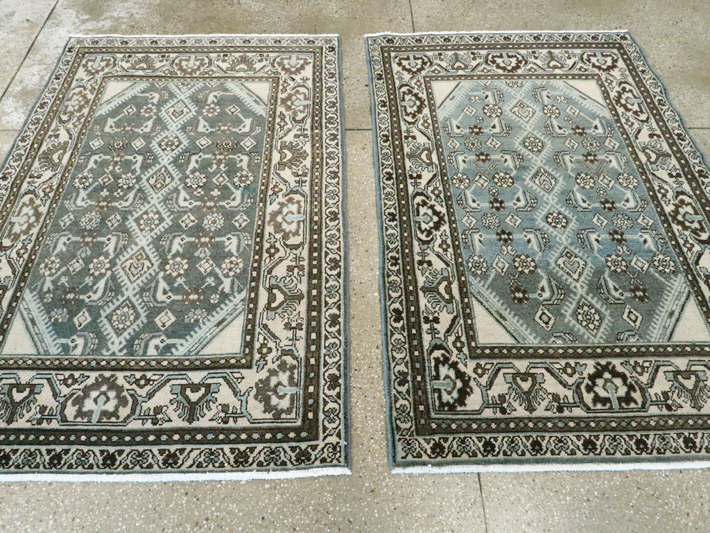 Vintage Persian Malayer Throw Rug (Pair: 2 of 2), No.27894 - Gss