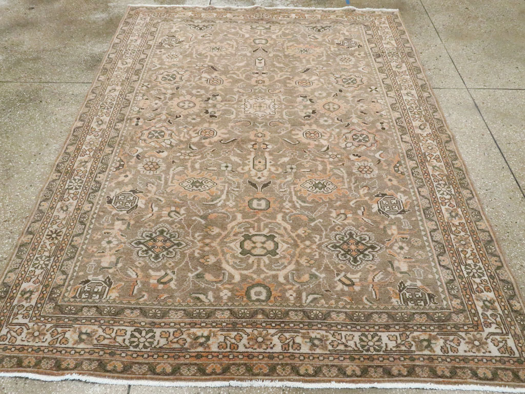 Vintage Persian Malayer Accent Rug (Pair: 1 of 2), No.27898 - Gss