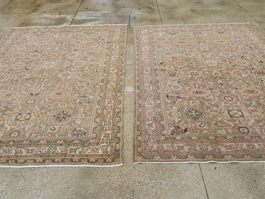 Vintage Persian Malayer Accent Rug (Pair: 1 of 2), No.27898 - Gss