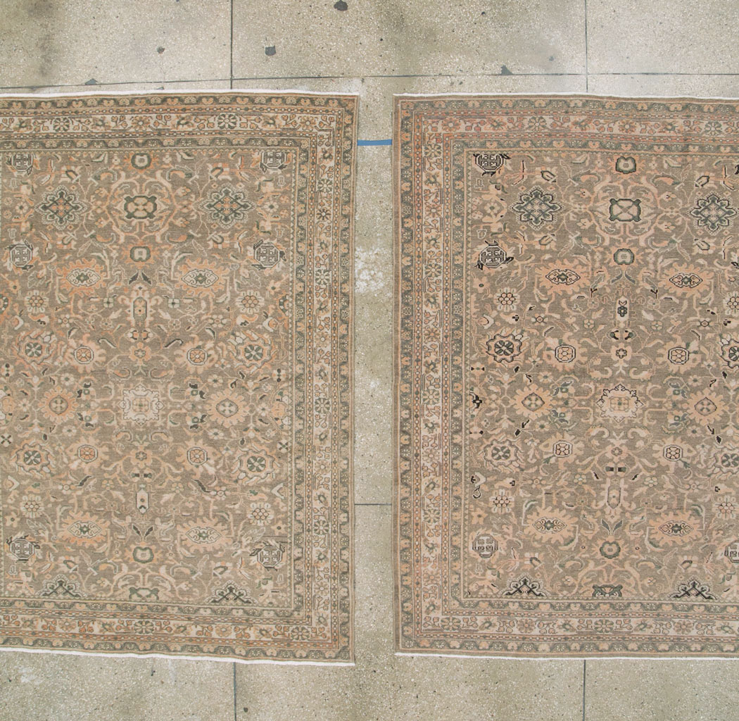 Vintage Persian Malayer Accent Rug (Pair: 1 of 2), No.27898 - Gss