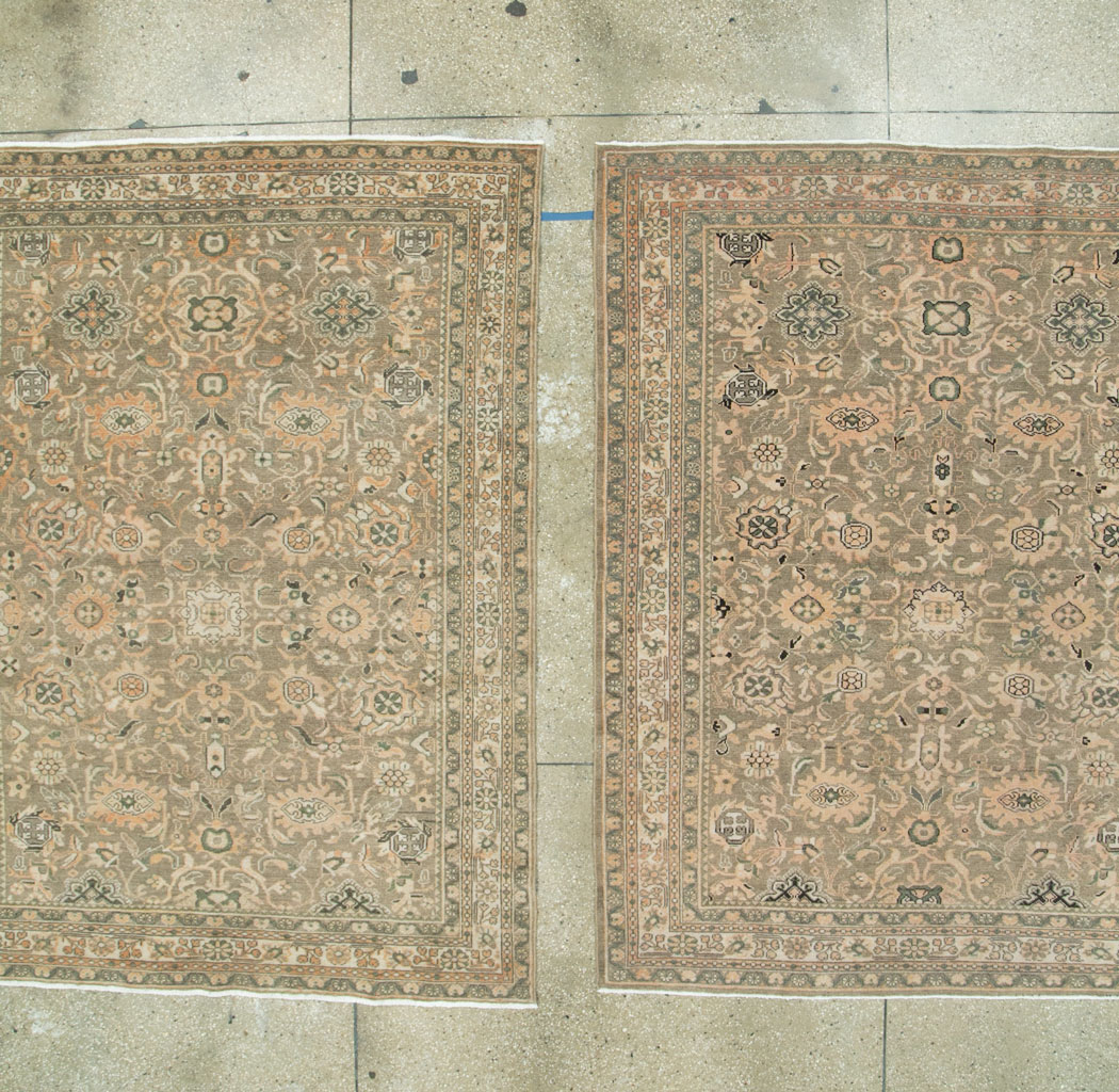 Vintage Persian Malayer Accent Rug (Pair: 1 of 2), No.27898 - Gss
