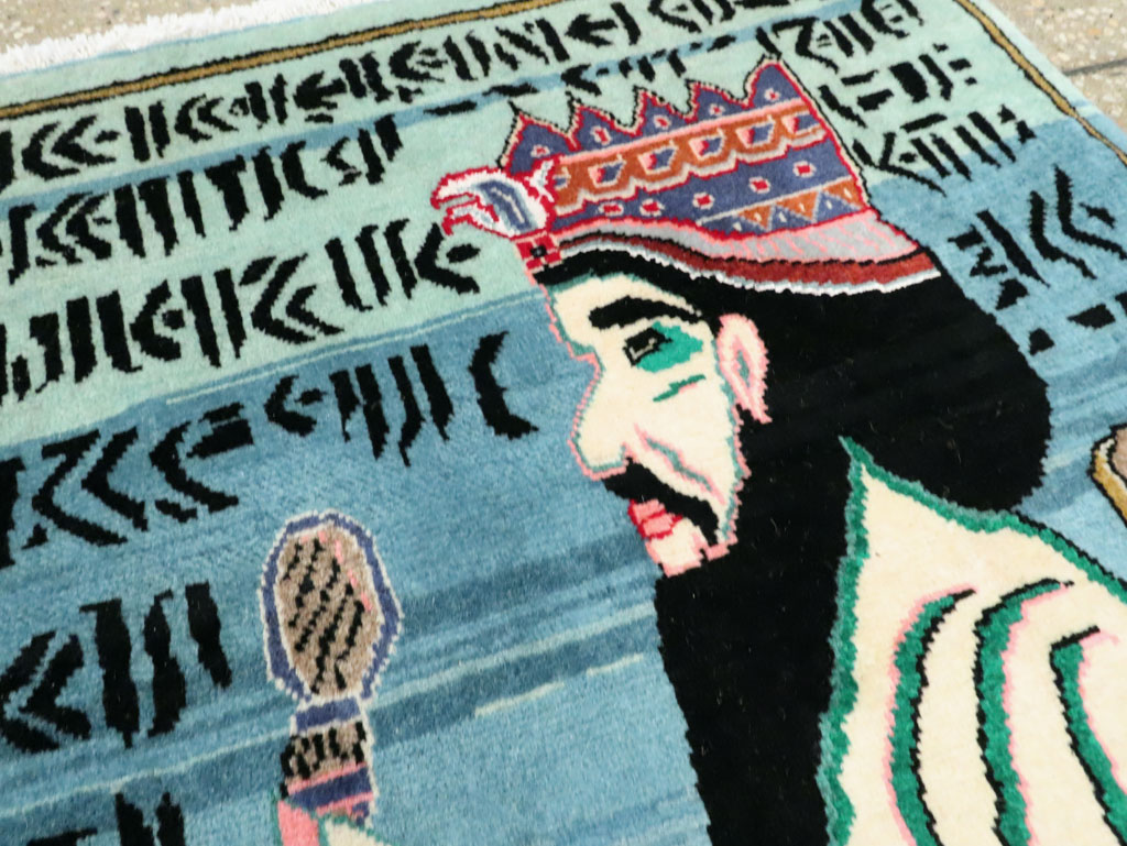 Persian Tabriz Pictorial Rug, No.27918 - Gss