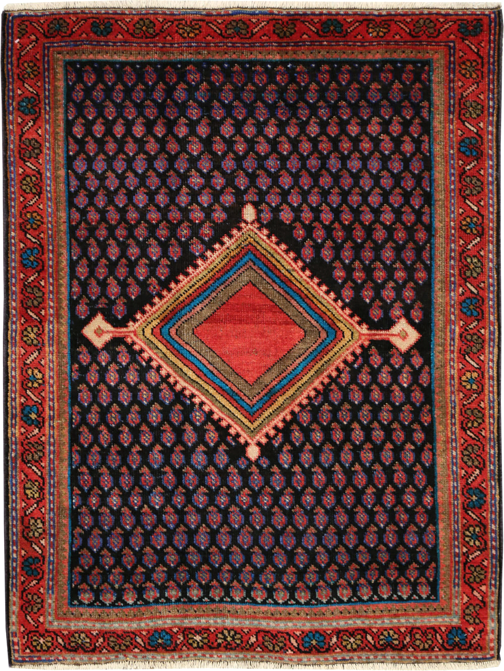 Vintage Persian Mahal Rug, No.27919 - Gss