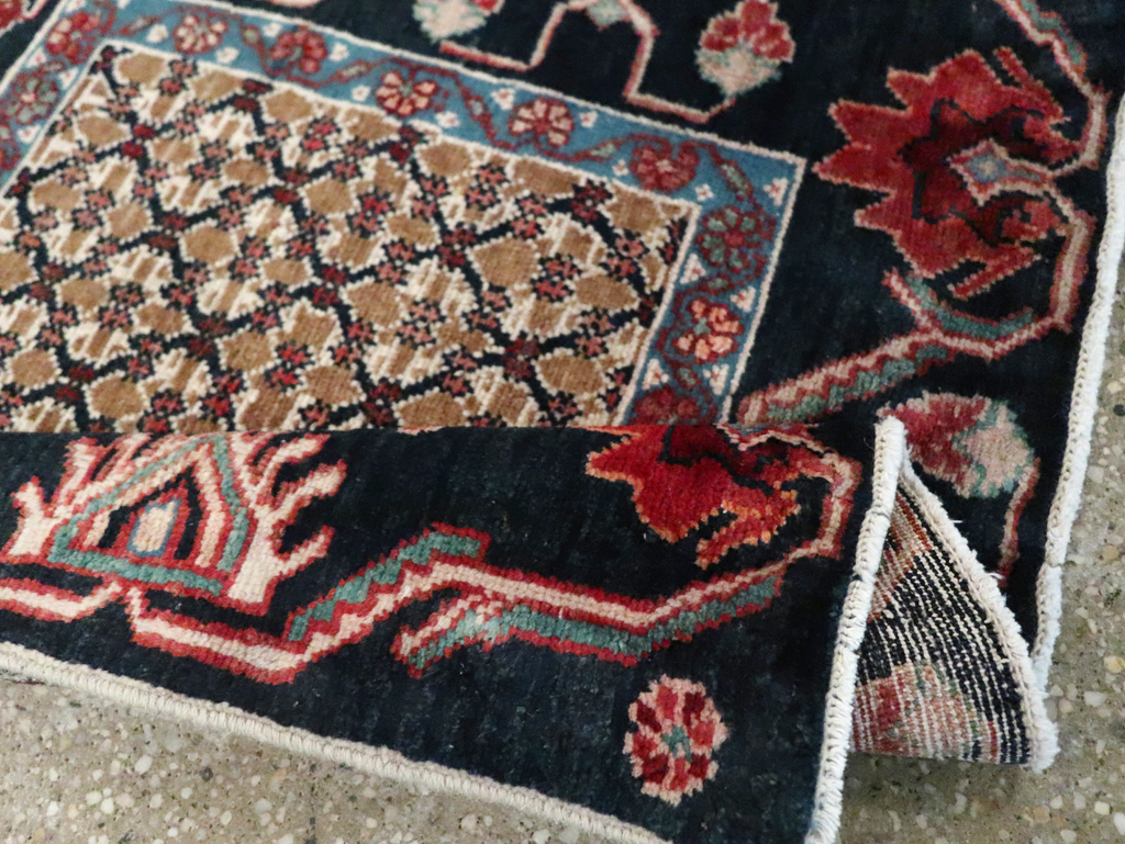 Vintage Persian Serab Square Throw Rug, No.27928 - Gss