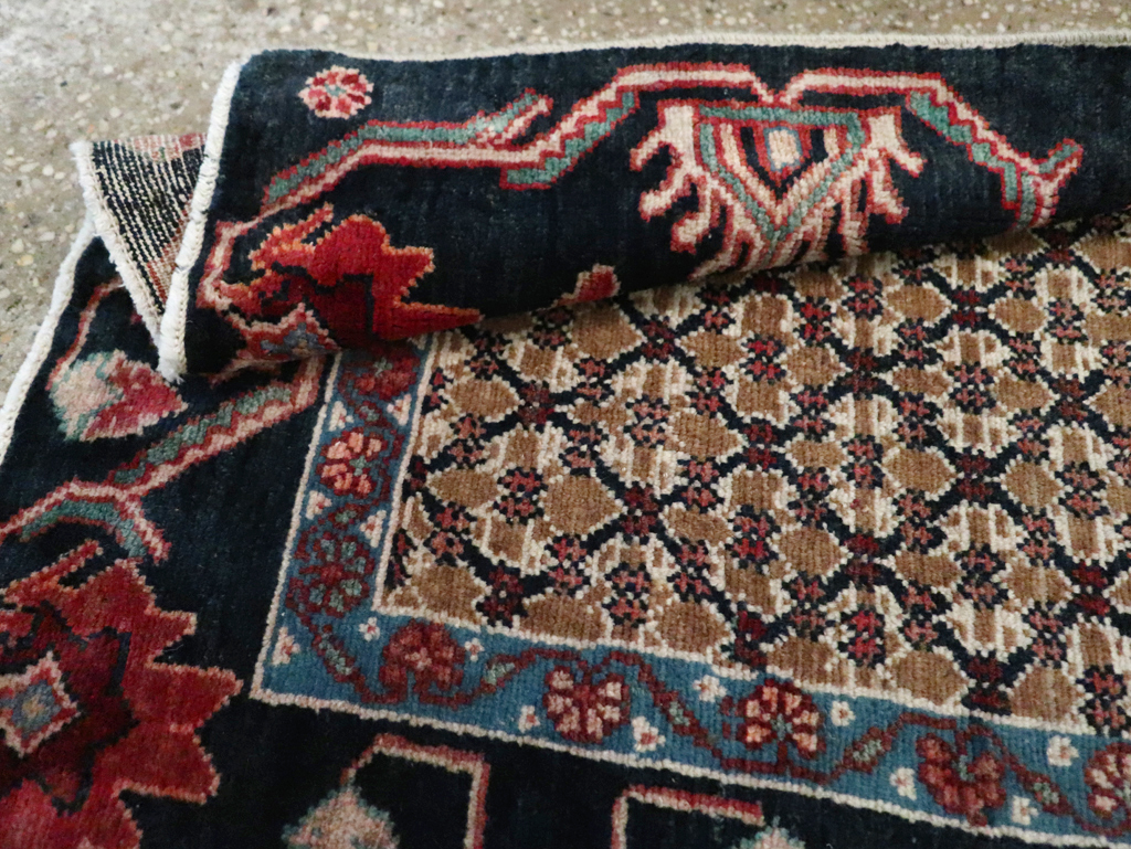 Vintage Persian Serab Square Throw Rug, No.27928 - Gss