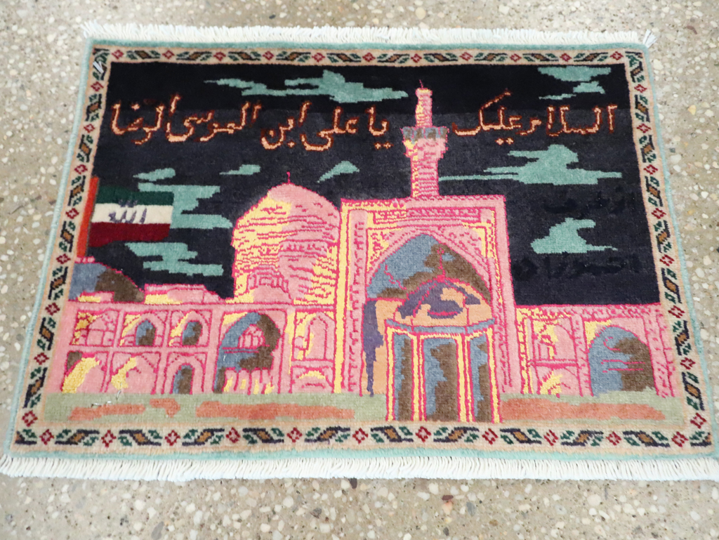 Vintage Persian Tabriz Pictorial Rug (Pair: 1 of 2), No.27929 - Gss