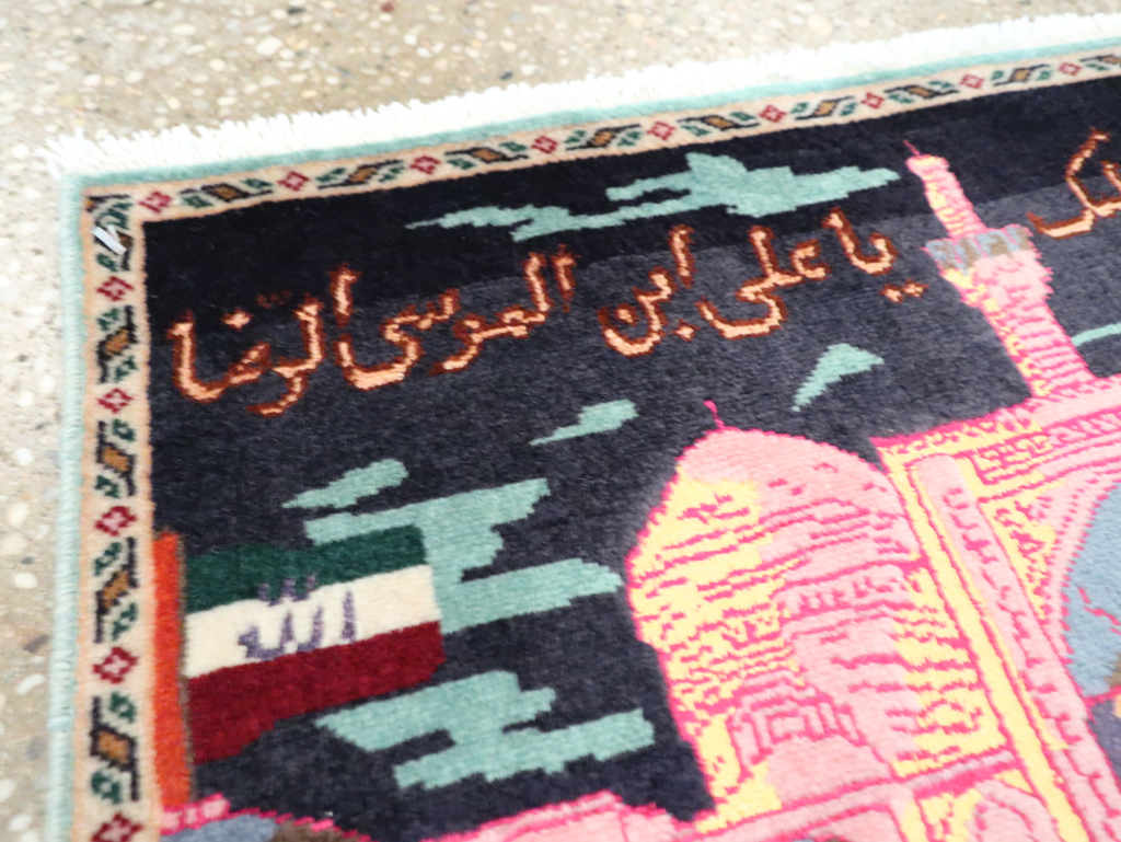 Vintage Persian Tabriz Pictorial Rug (Pair: 1 of 2), No.27929 - Gss