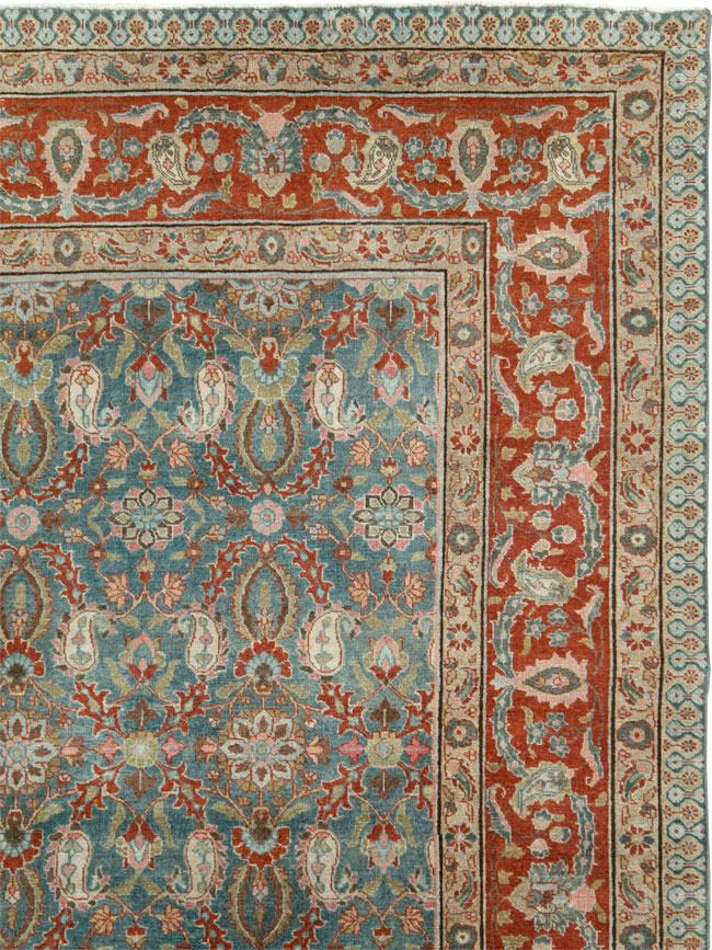 Antique Persian Tabriz Carpet, No.27930 - Gss