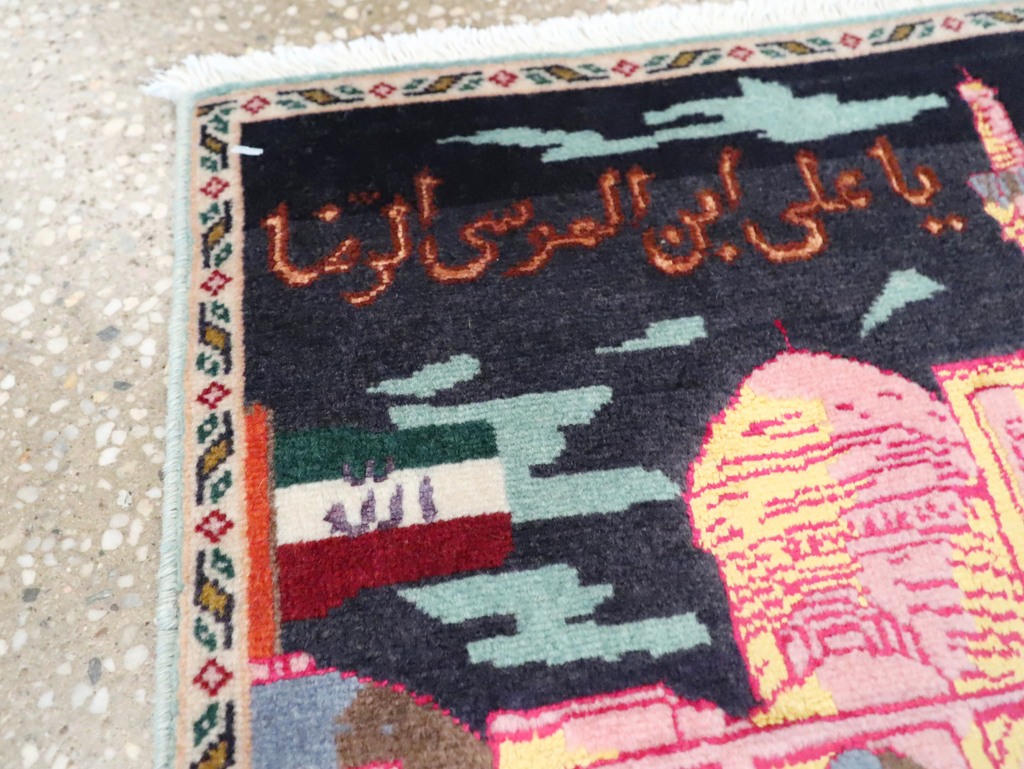 Vintage Persian Tabriz Pictorial Rug (Pair: 2 of 2), No.27931 - Gss