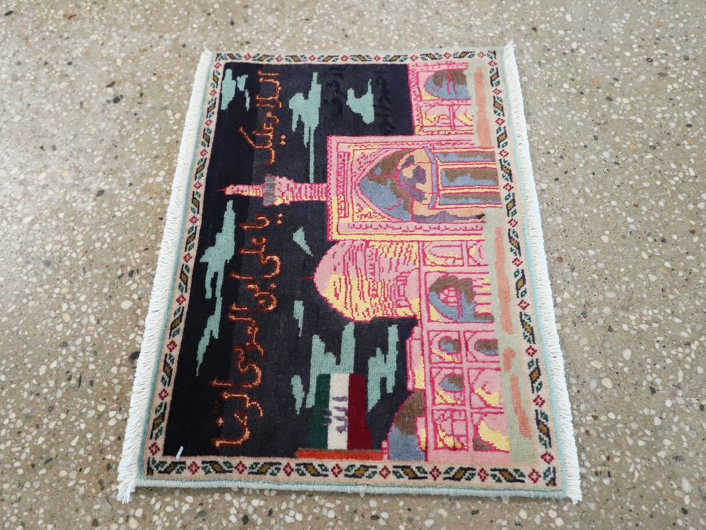 Vintage Persian Tabriz Pictorial Rug (Pair: 2 of 2), No.27931 - Gss