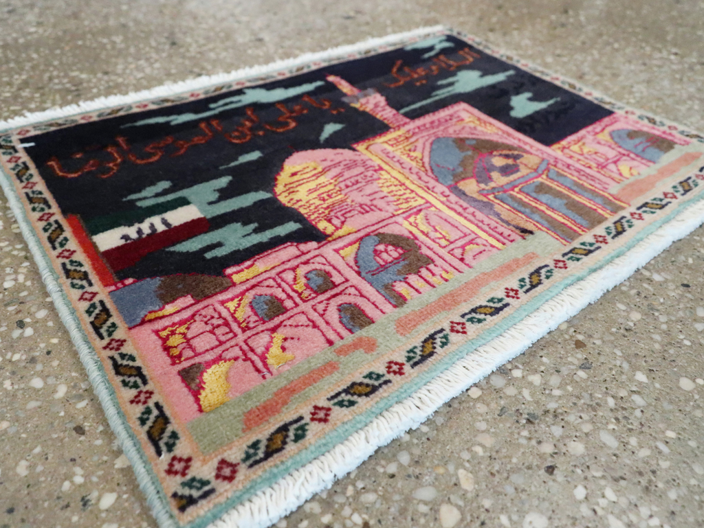 Vintage Persian Tabriz Pictorial Rug (Pair: 2 of 2), No.27931 - Gss