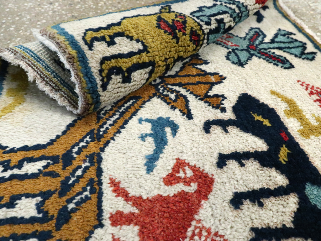 Vintage Turkish Anatolian Pictorial Rug, No.27940 - Gss