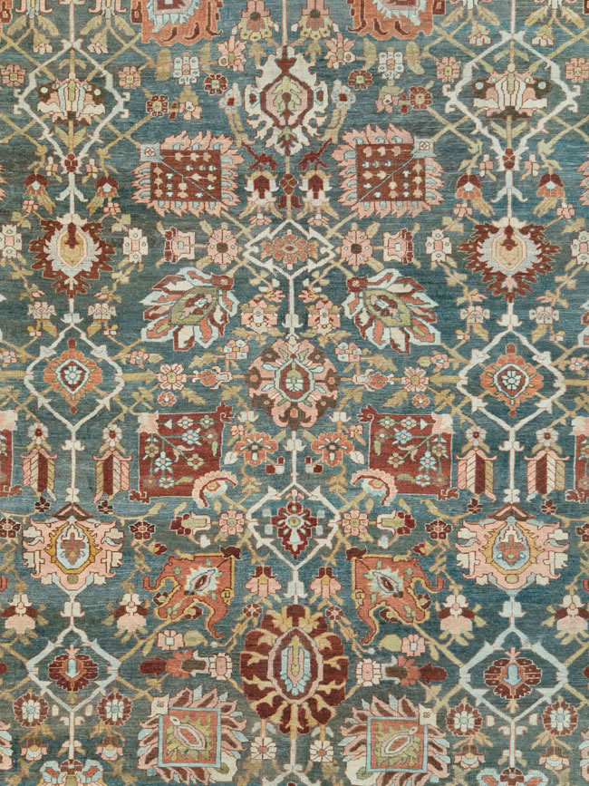 Antique Persian Bidjar Oversize Carpet, No.27966 - Gss