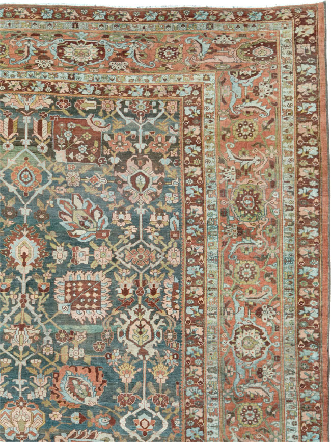 Antique Persian Bidjar Oversize Carpet, No.27966 - Gss