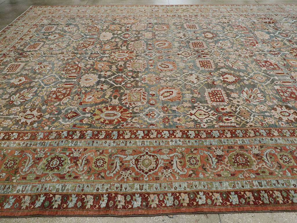 Antique Persian Bidjar Oversize Carpet, No.27966 - Gss