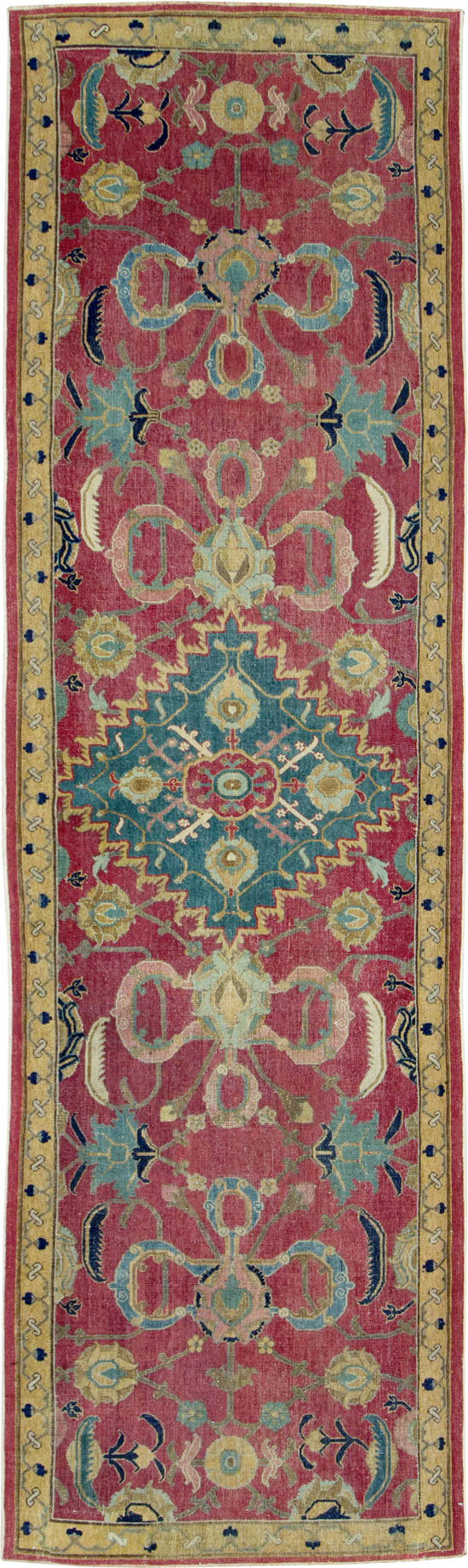 Antique Persian Isfahan Runner, No.27969 - Gss