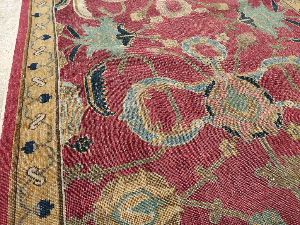 Antique Persian Isfahan Runner, No.27969 - Gss