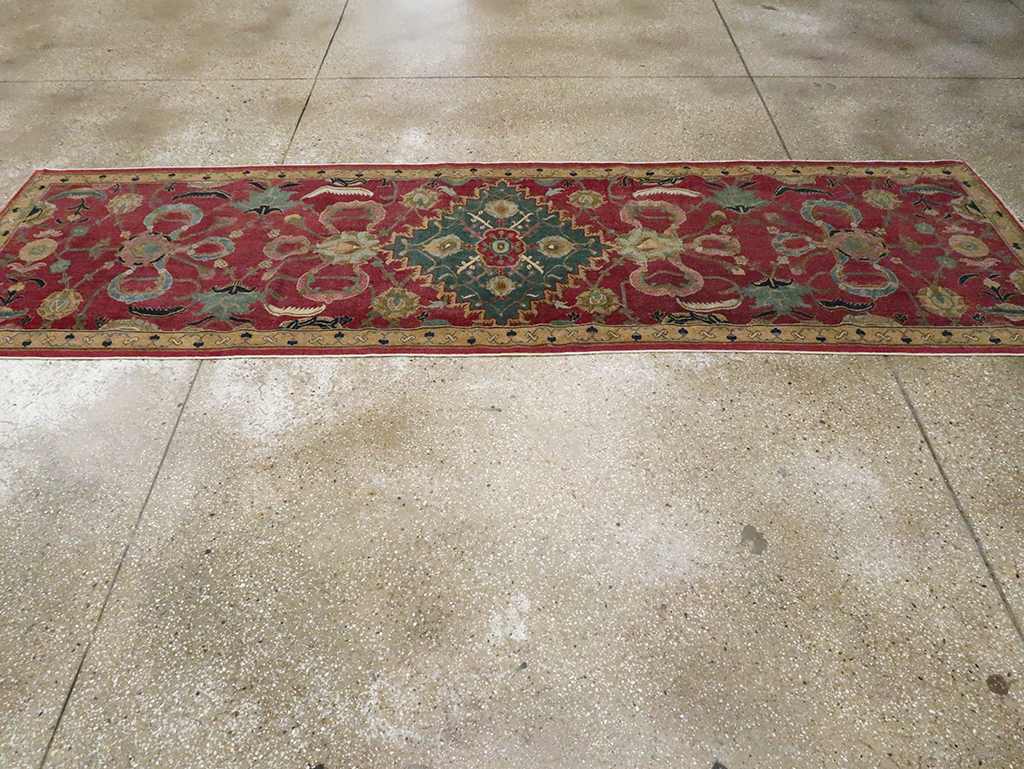 Antique Persian Isfahan Runner, No.27969 - Gss