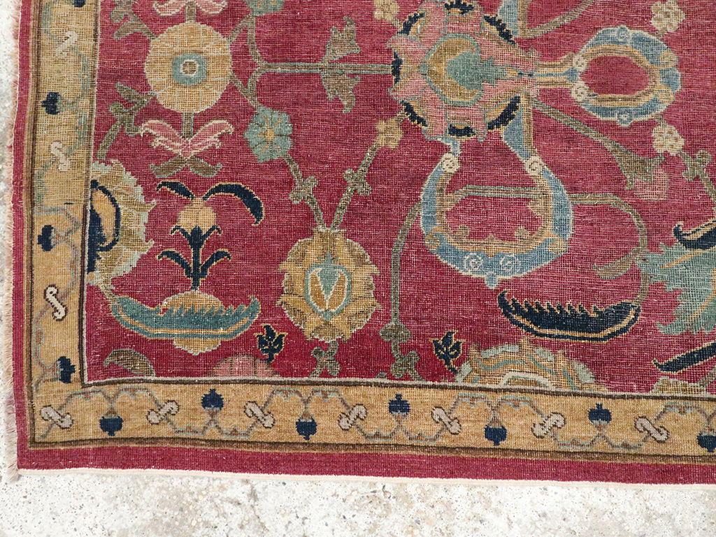 Antique Persian Isfahan Runner, No.27969 - Gss