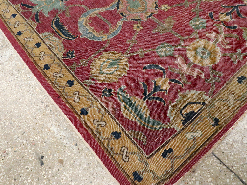 Antique Persian Isfahan Runner, No.27969 - Gss