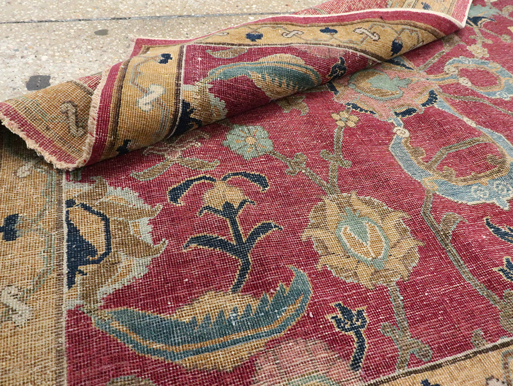Antique Persian Isfahan Runner, No.27969 - Gss