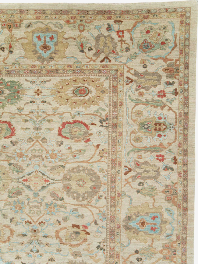 Modern Persian Sultanabad Oversize Square Carpet, No.27972 - Gss