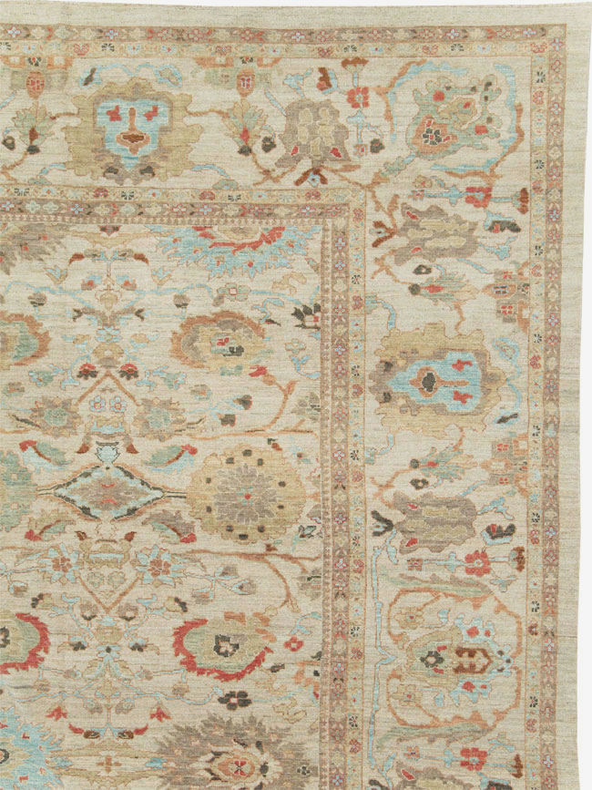 Modern Persian Sultanabad Oversize Square Carpet, No.27972 - Gss