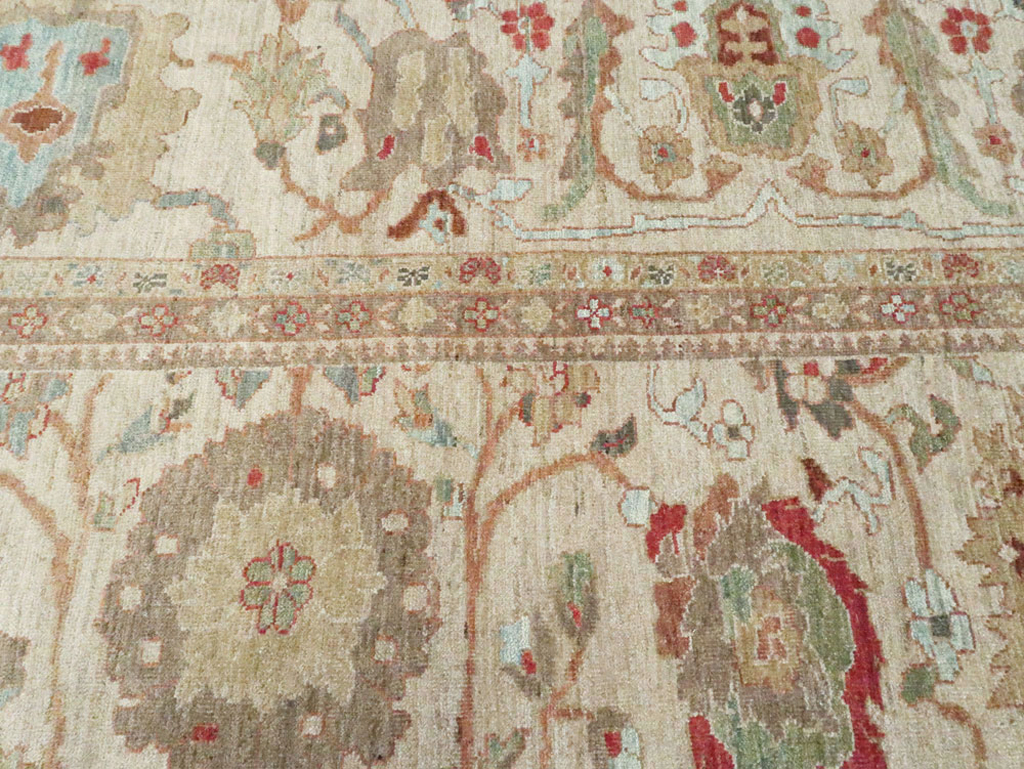 Modern Persian Sultanabad Oversize Square Carpet, No.27972 - Gss