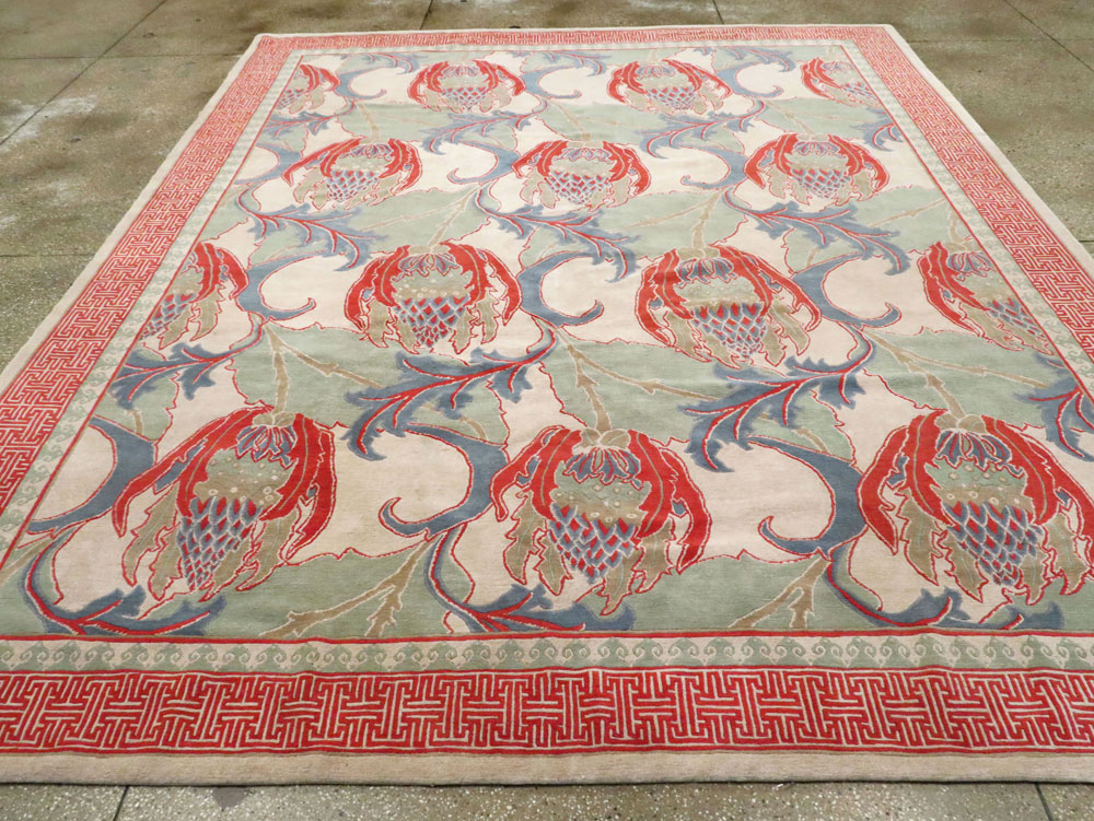 Modern Tibetan Room Size Carpet, No.27975 - Gss