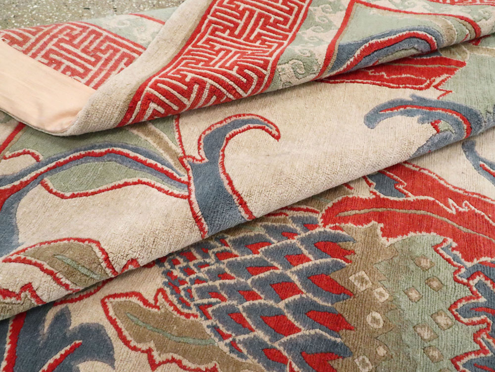 Modern Tibetan Room Size Carpet, No.27975 - Gss