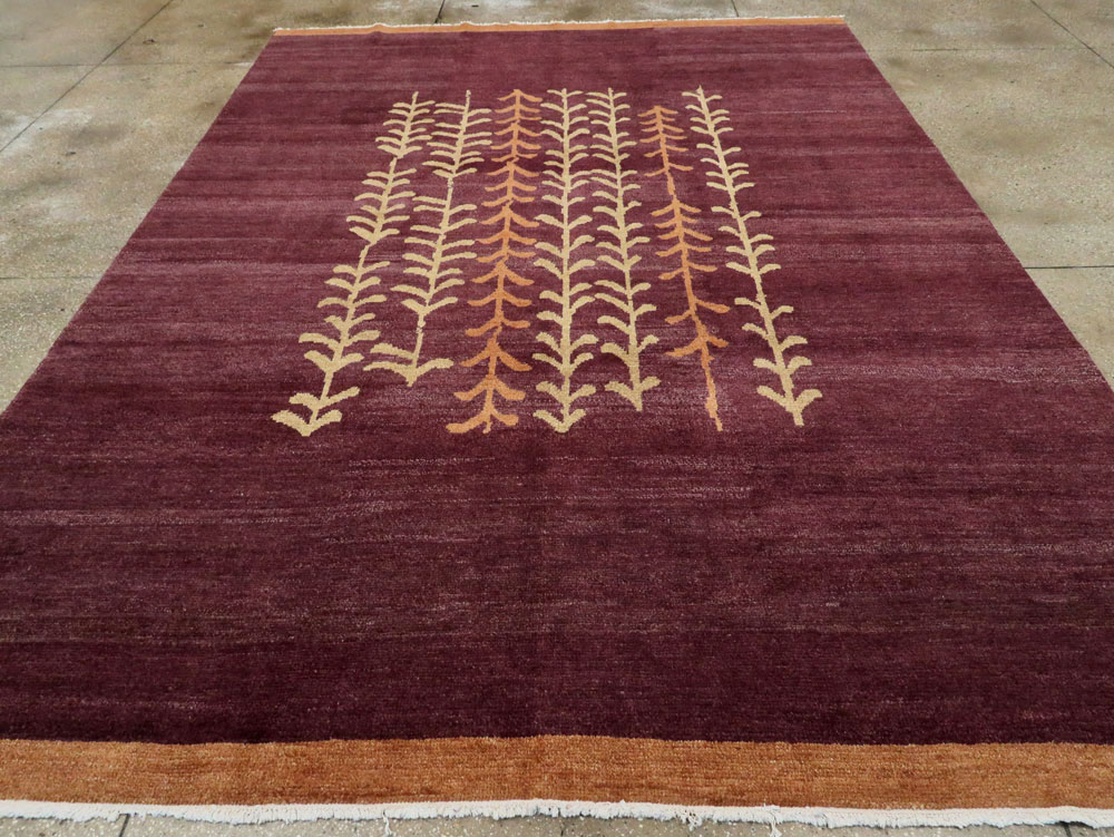 Contemporary Turkish Anatolian Room Size Carpet, No.27976 - Gss