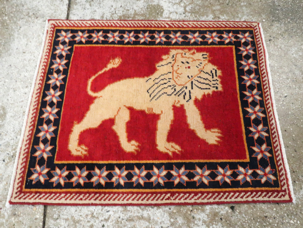 Vintage Persian Tabriz Pictorial Rug (Pair: 1 of 6), No.27987 - Gss