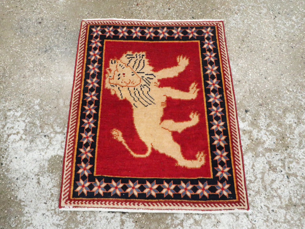 Vintage Persian Tabriz Pictorial Rug (Pair: 1 of 6), No.27987 - Gss