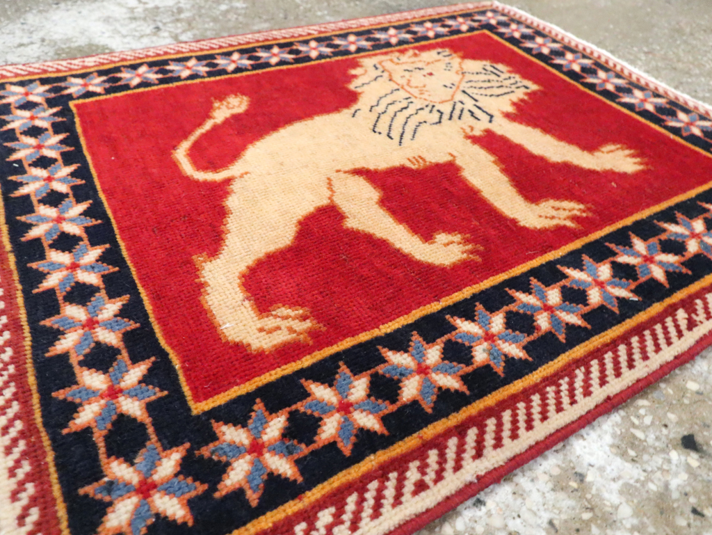 Vintage Persian Tabriz Pictorial Rug (Pair: 1 of 6), No.27987 - Gss