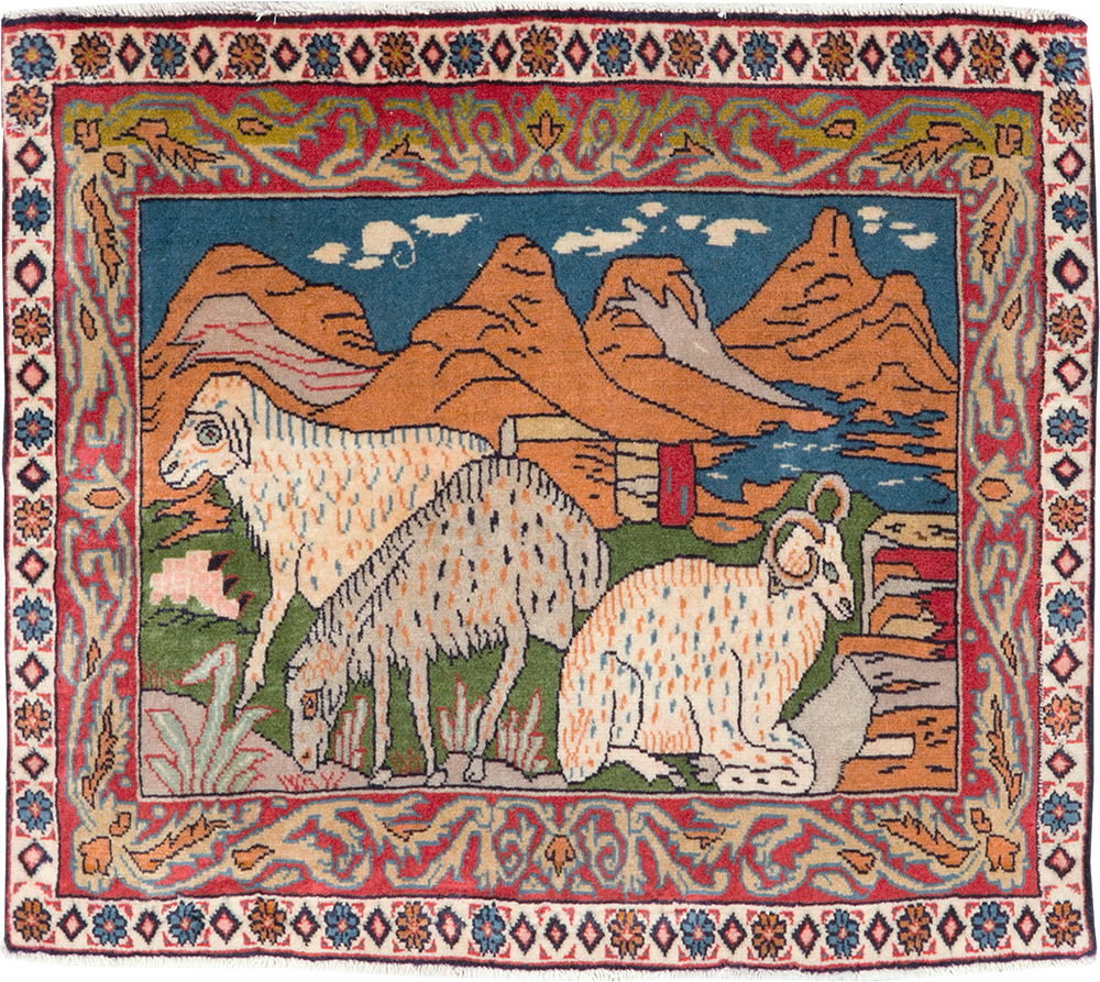 Vintage Persian Sarouk Rug, No.27988 - Gss