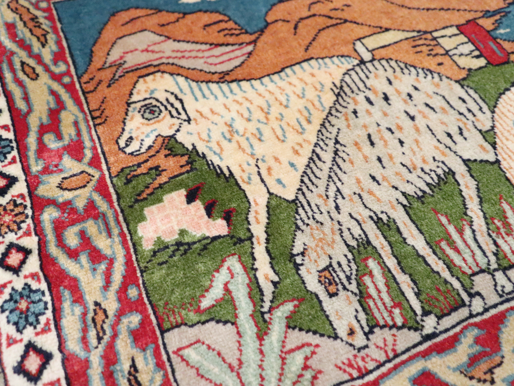 Vintage Persian Sarouk Rug, No.27988 - Gss