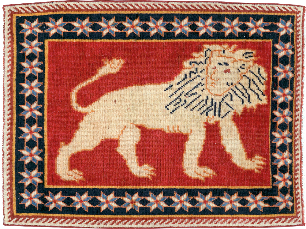 Vintage Persian Tabriz Pictorial Rug (Pair: 2 of 6), No.27989 - Gss