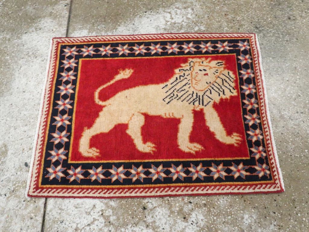 Vintage Persian Tabriz Pictorial Rug (Pair: 2 of 6), No.27989 - Gss