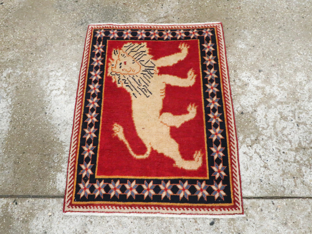 Vintage Persian Tabriz Pictorial Rug (Pair: 2 of 6), No.27989 - Gss