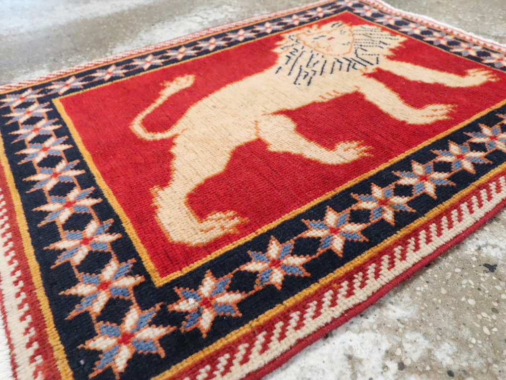 Vintage Persian Tabriz Pictorial Rug (Pair: 2 of 6), No.27989 - Gss