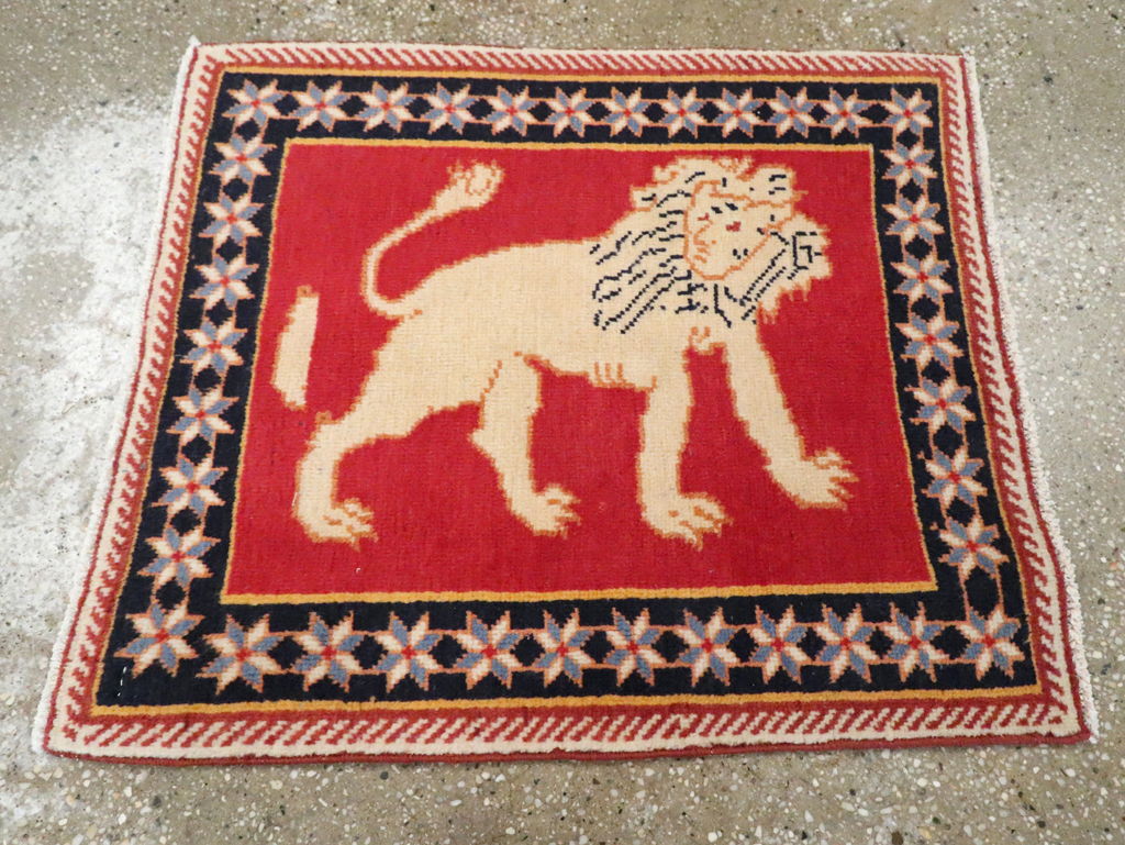 Vintage Persian Tabriz Pictorial Rug (Pair: 4 of 6), No.27991 - Gss