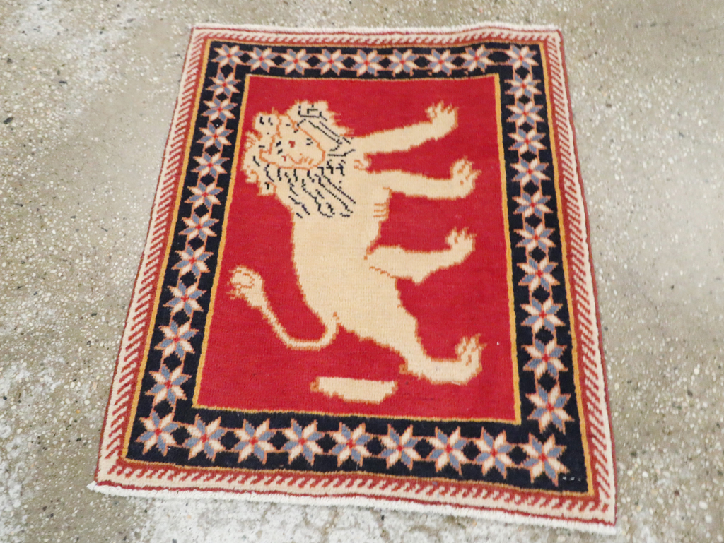 Vintage Persian Tabriz Pictorial Rug (Pair: 4 of 6), No.27991 - Gss