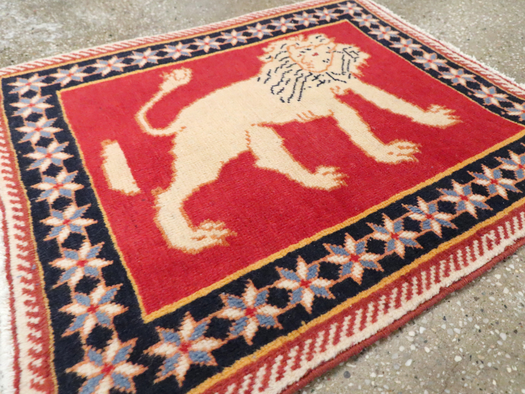 Vintage Persian Tabriz Pictorial Rug (Pair: 4 of 6), No.27991 - Gss